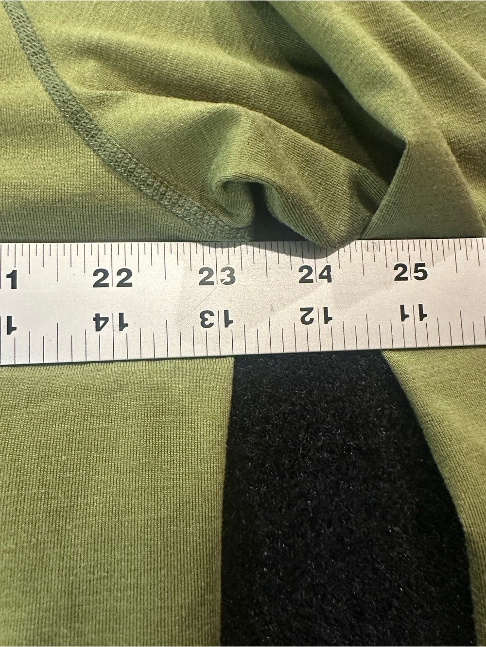Men's Long-Sleeve Henley Shirt in Army Green - Picture 9 of 12